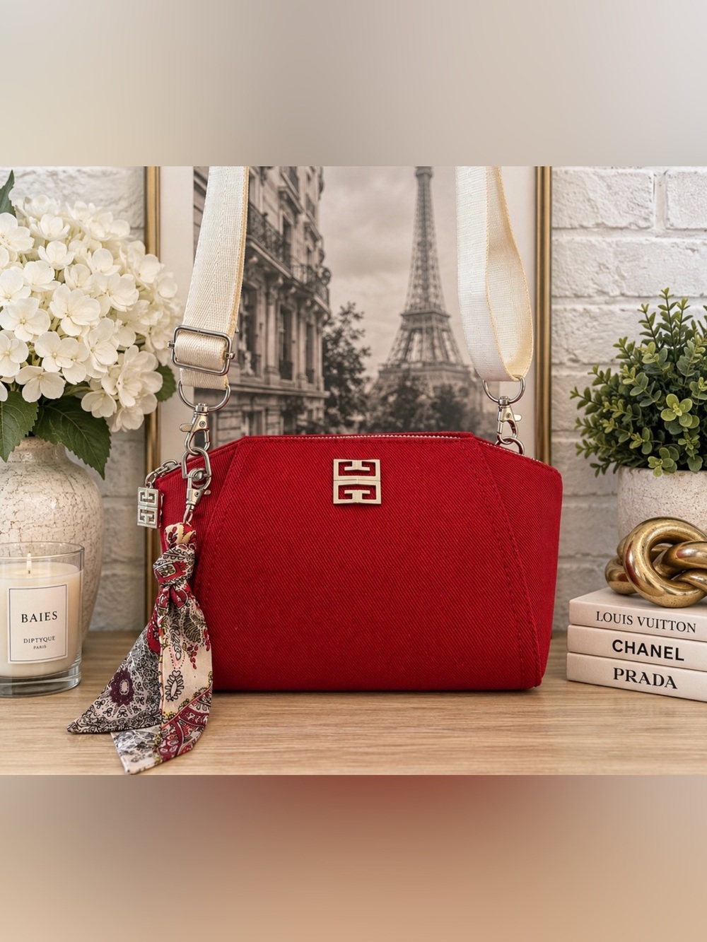 GIVENCHY Red Cosmetic Beauty Bag GWP Vip item NWOT